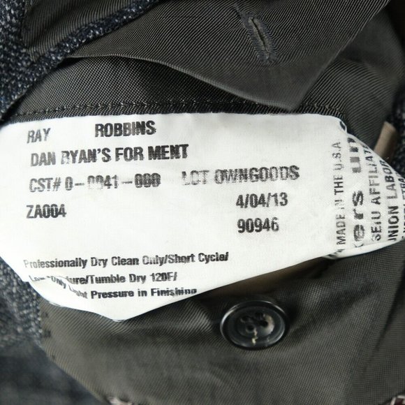 Modern Hickey Freeman Custom Sport Coat Men 53R Knit Wool USA Suit Jacket Gray - Picture 4 of 12